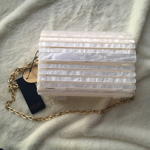 RACHEL Rachel Roy Handbags - NWT Rachel Roy Lucite Basket Acrylic Crossbody Purse Bag